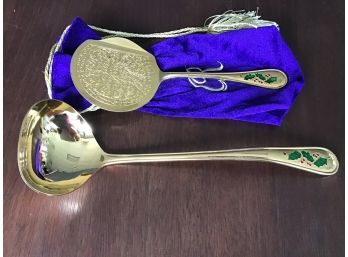 Retroneu Hollyday Gold Electroplate Serving Utensils, Japan