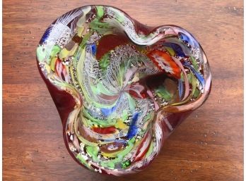 1950s Dino Martens Murano Italian Art Glass Ashtray