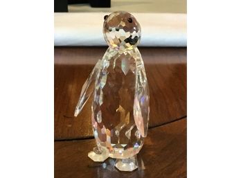 Swarovski Crystal Mom Penguin Figurine (missing Beak)