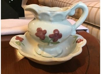 Small Pitcher With Saucer, Italy?