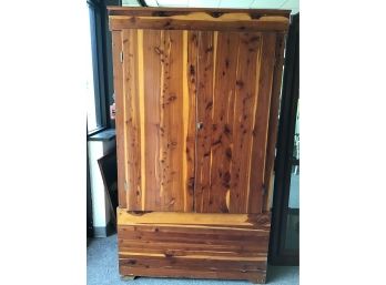 Cedar Wardrobe Cabinet With Lower Storage - Heavy