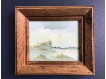 Painting Of Narragansett, RI, Signed Anna Ross - 14 X 12.5