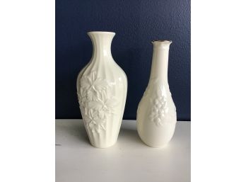 Lenox Bud Vases - Orchid Collection And Floral Vine