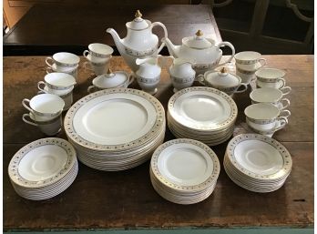 Royal Doulton Bone China, Empress - Service For 12 Plus Cofffee/Teapots, 16 Cups/saucers And 2 CreamSugar Sets