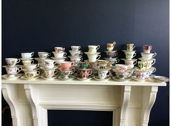 Tea Time! Abundance Of Teacups And Saucers - About 50