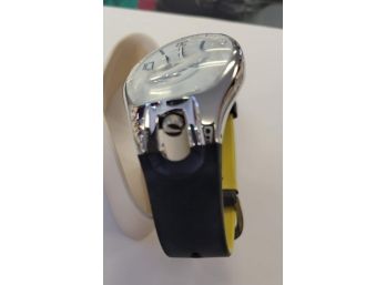 Unisex Reebok Indiglo Sports Watch With Black And Yellow Rubber Strap