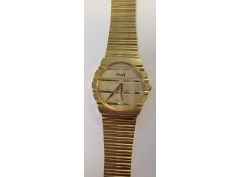 Men's Replica Piaget Gold Tone Bracelet Watch