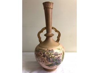 Antique Two Handled Vase By Old Hall