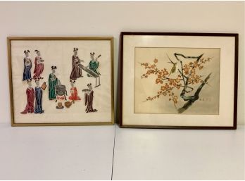 Framed Asian Artwork Pair