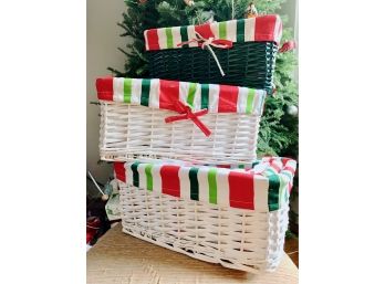 Woven Christmas Baskets