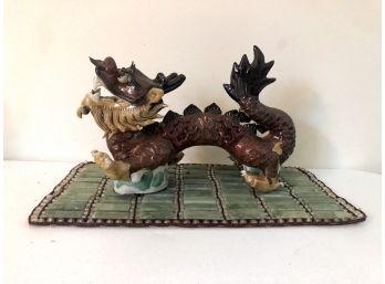 Ceramic Dragon & Stone Mat