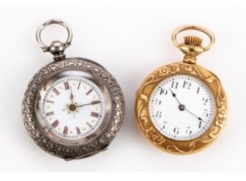 TWO ANTIQUE POCKET WATCHES