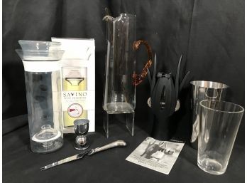 Get Your Bar Ready! Savino Wine Preserver, Tall Cocktail Pitcher, Winemaster Corkscrew, Shaker Set And More