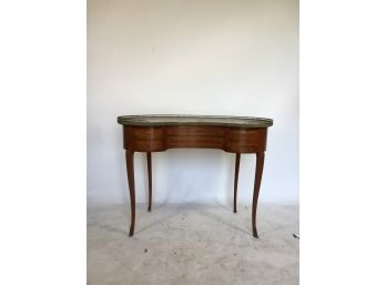Rococo Style Parquetry Inlaid Mahogany Dressing Table