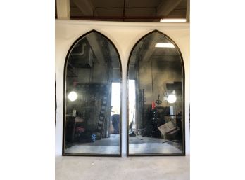Pair Gothic Wall Mirrors