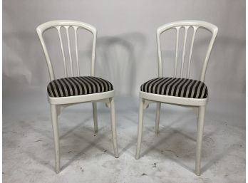 Pair Of Plastic Allibert Chairs Made In France