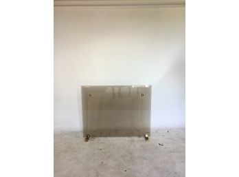 Smoked Glass Fireplace Screen