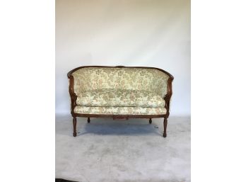 Louis XVI Style Walnut Stained Settee