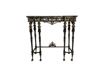 Regency Egyptian Revival Marble Topped Console Table