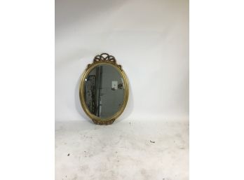 Oval Gilt-Frame Mirror
