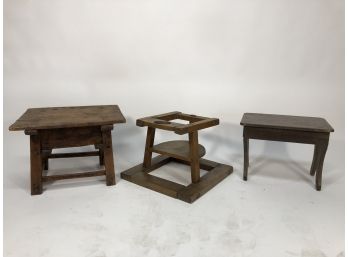 Grouping Of Spanish Colonial Stools