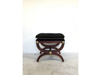 Louis XV Style Upholstered Fruitwood Stool