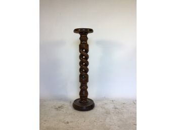 Spiral Carved Plant Stand