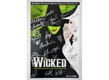 Wicked Untold Story Of The Witches Of Oz Broadway Full Cast AUTOGRAPHED Poster 14' X 22'