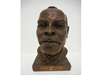 African American Inventor Granville T Woods Rare Bust Sculpture By Ruth Inge Hardison