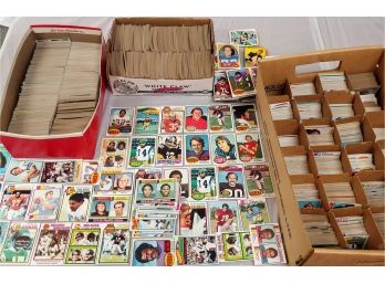 Huge Collection 1970-1979 Topps Football Cards