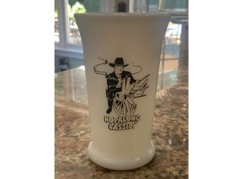 Vintage Hopalong Cassidy Dinner Milk Glass