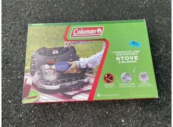 New In Box - Coleman PerfectFlow InstaStart Camping Stove With 2 Burners