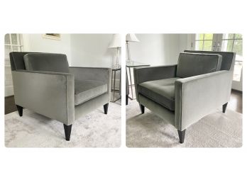 Pair Of Crate & Barrel Armchairs