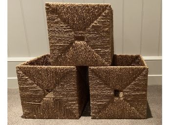 Three Woven Baskets