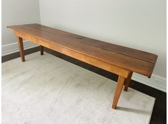 Beautiful Long Vintage Farmhouse Solid Wood Table