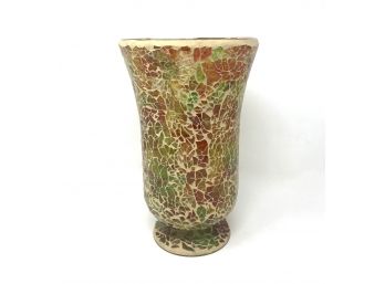 Vintage Art Glass Mosaic Vase