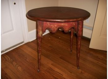 Paint Decorated MAITLAND SMITH Side Table  Bought From Lillian August Paid $475