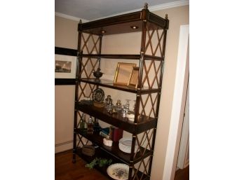 Mint Condition Faux Bamboo Lillian August - Five Shelf Etagere -  Paid $2,348