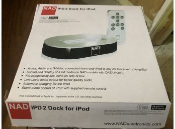 New In Box NAD IPD2 Dock For Ipod/Iphone