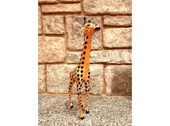 Vintage Handmade Leather African Giraffe