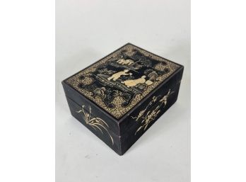 Black And Gold Chinese Box