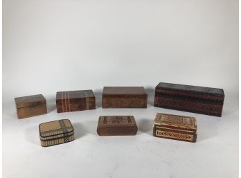 Collection Of Wooden Boxes