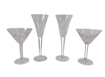 Two Pairs Of Matching Waterford Crystal Stem Glasses