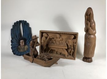 Four Wood Carvings