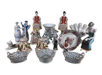 Grouping Of Porcelain Figures