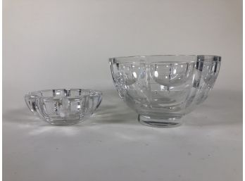 Two Orrefors Glass Bowls