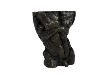 Small Sculpture Of Male Torso, Black Cast