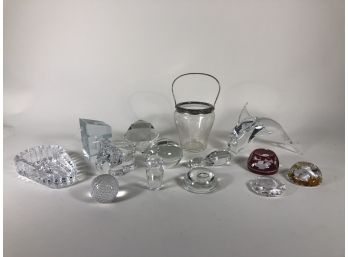 Mixed Lot Of Glass Items, Some Baccarat, Orrefors