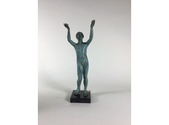 Archaeological Reproduction Of Bronze Nude Statue