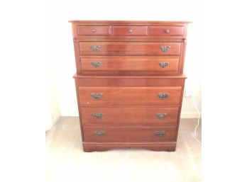 Bucks County Provincial Highboy Chest Of Drawers